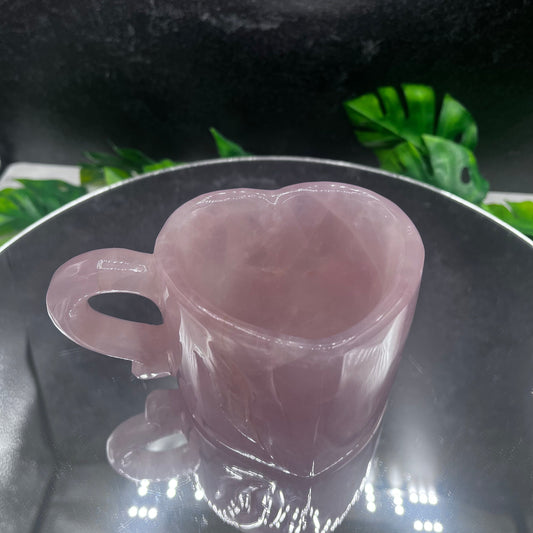 Rose Quartz Heart Cup