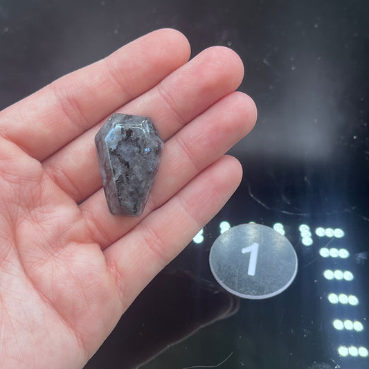 1 Inch Mini Coffin (Larvakite, Opalite, Tiger Eye)
