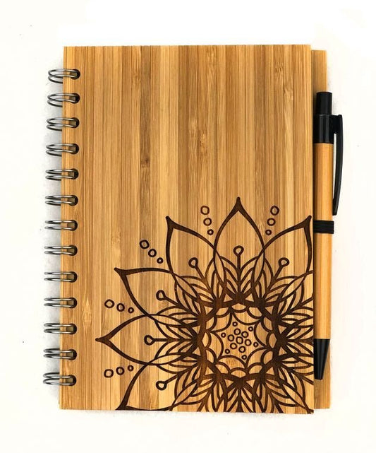 Bamboo Journal & Pen Set - Sage & Magic