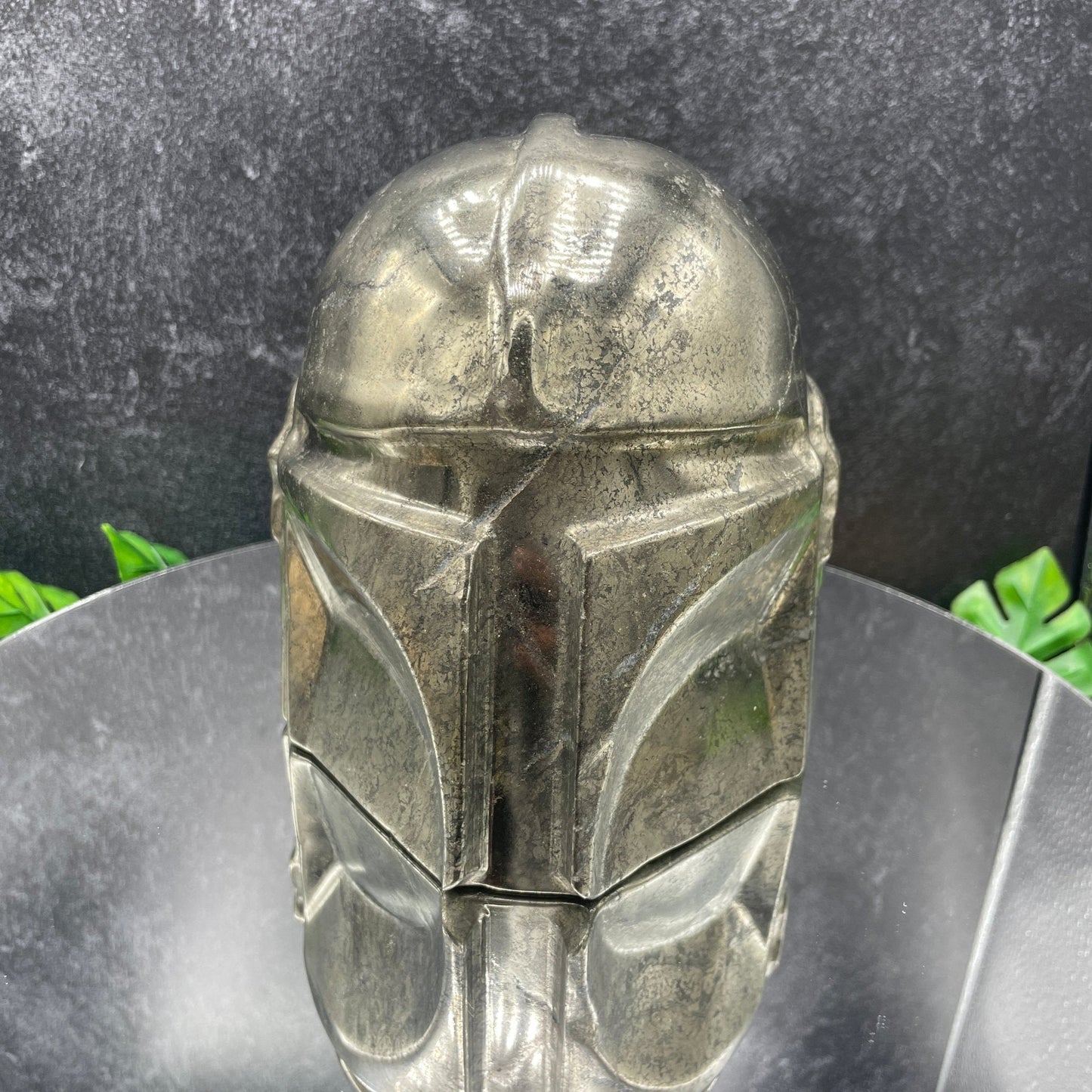 16 lb Pyrite Mandalorian Helmet - Sage & Magic