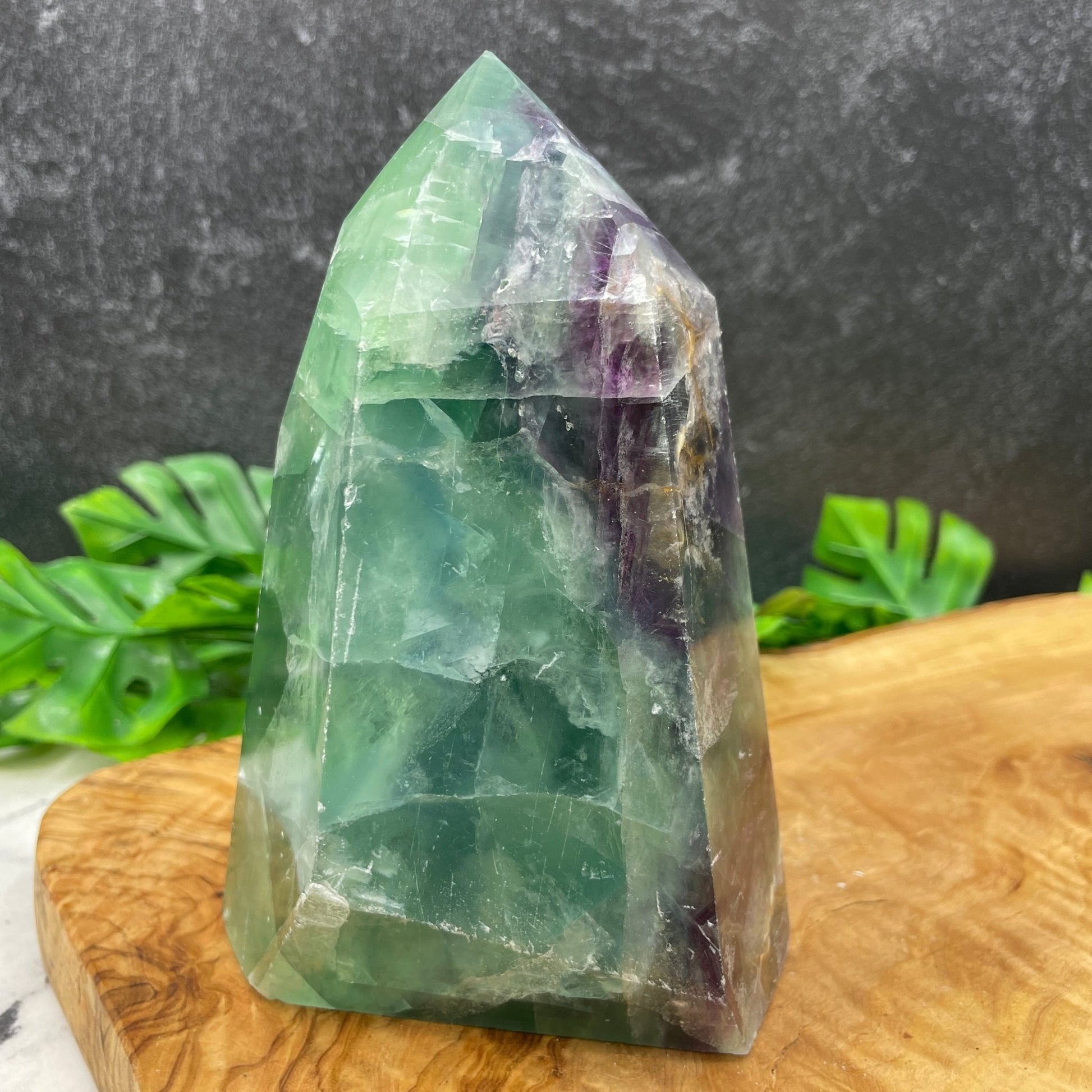 3 lb Rainbow Fluorite Tower - Sage & Magic