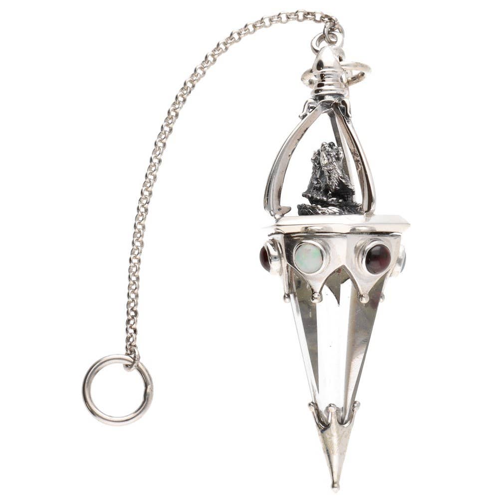 Gotland Pendulum (Dragons) 16cm in 925 Sterling Silver