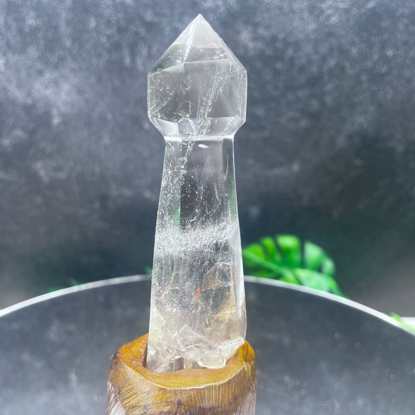 Clear Quartz Scepter-Cut Tower