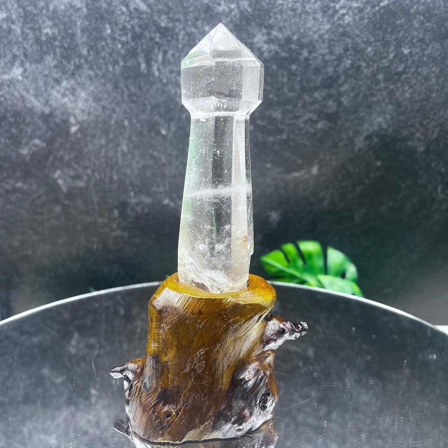 Clear Quartz Scepter-Cut Tower