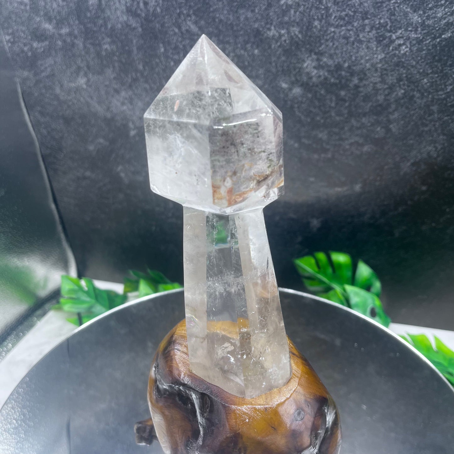 Clear Quartz Scepter-Cut Tower