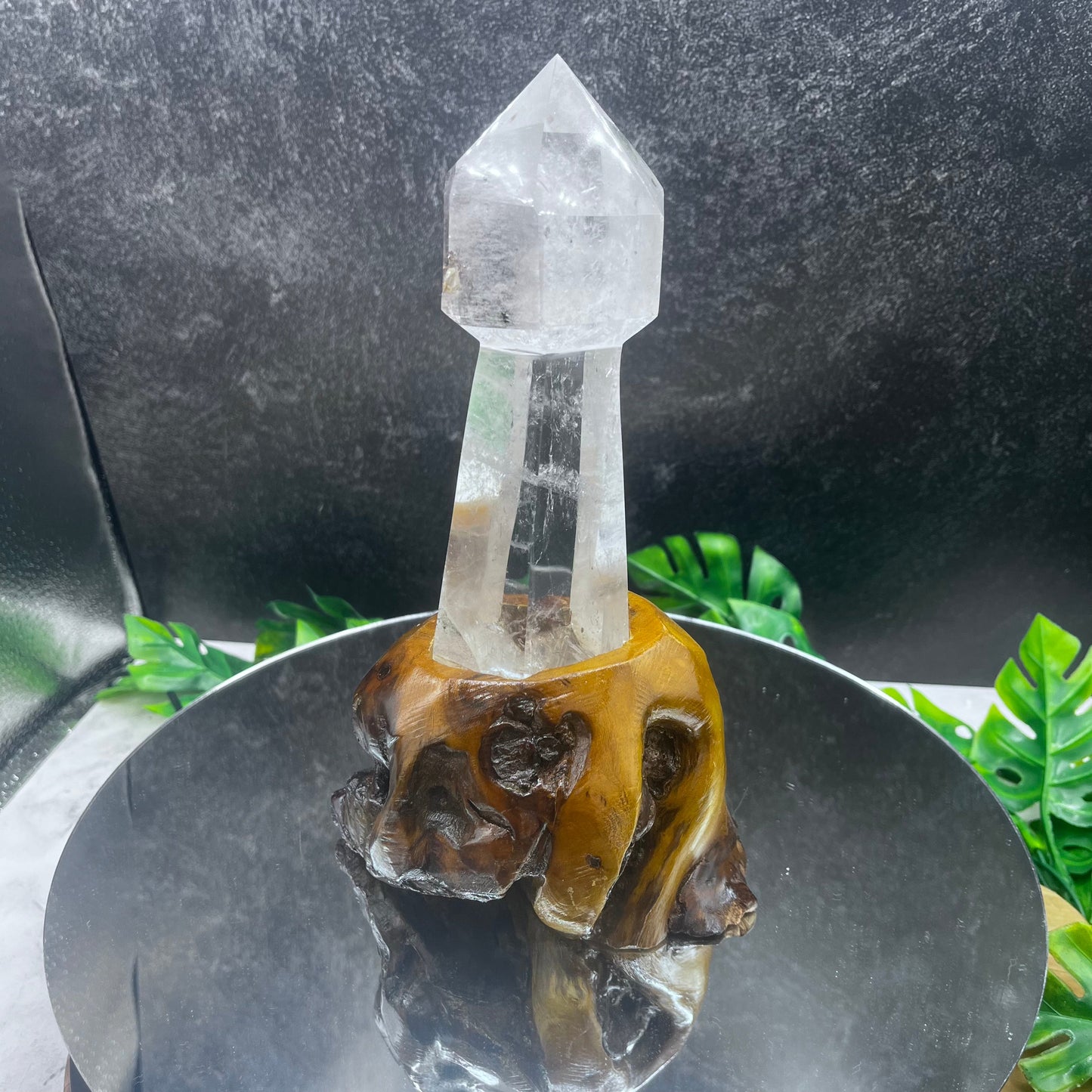 Clear Quartz Scepter-Cut Tower