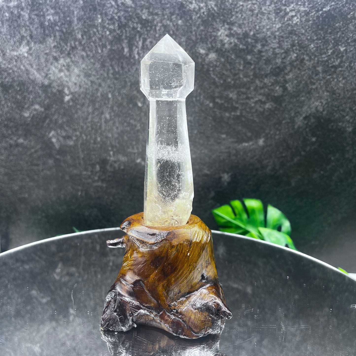 Clear Quartz Scepter-Cut Tower