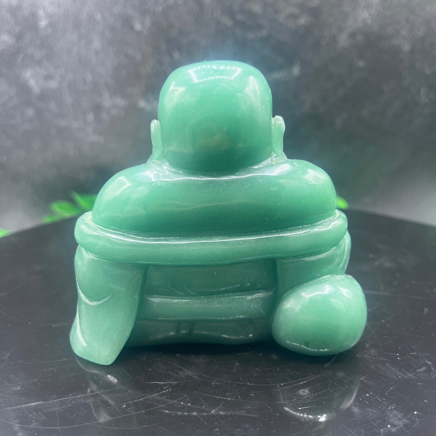 Green Aventurine Laughing Buddha