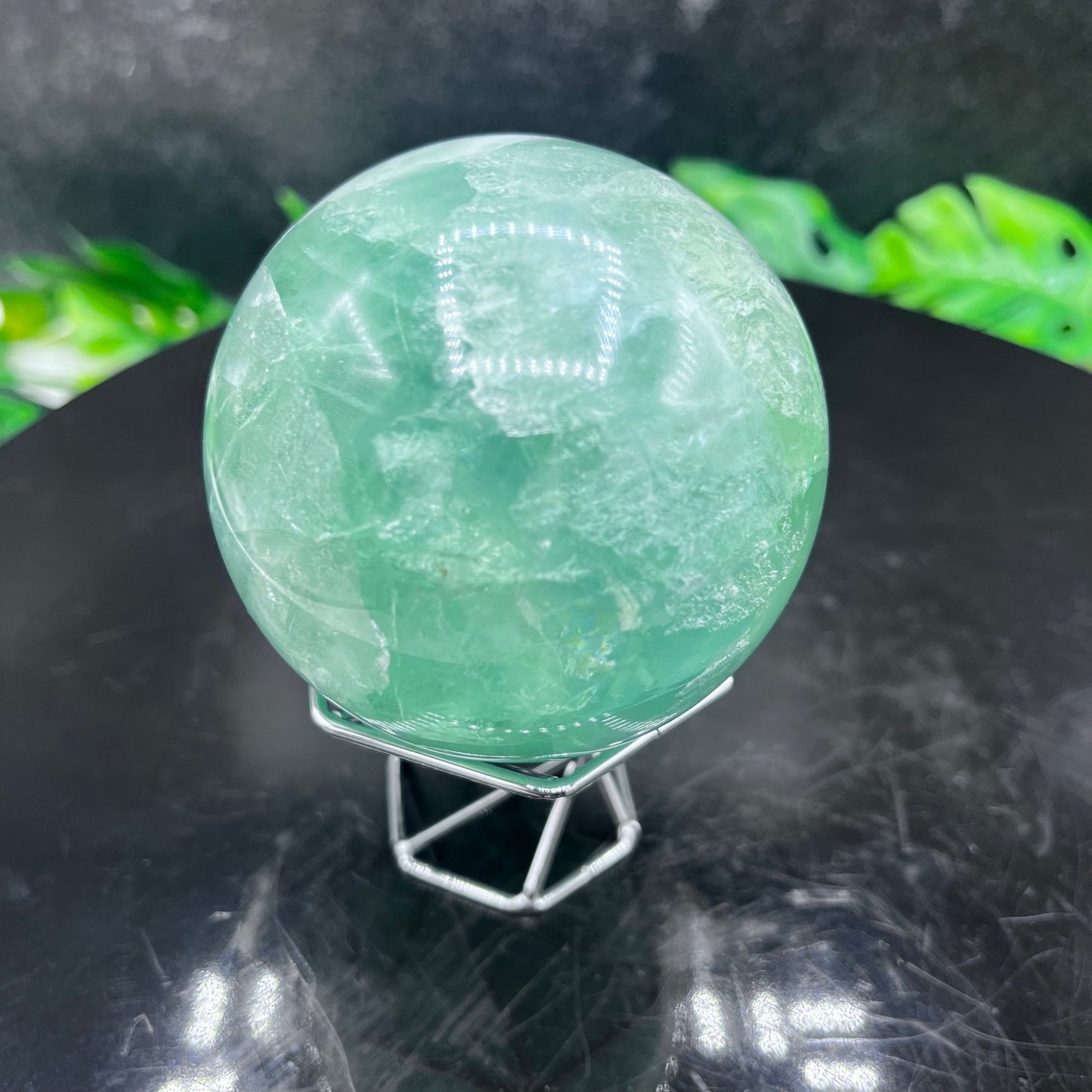 Green Fluorite Sphere