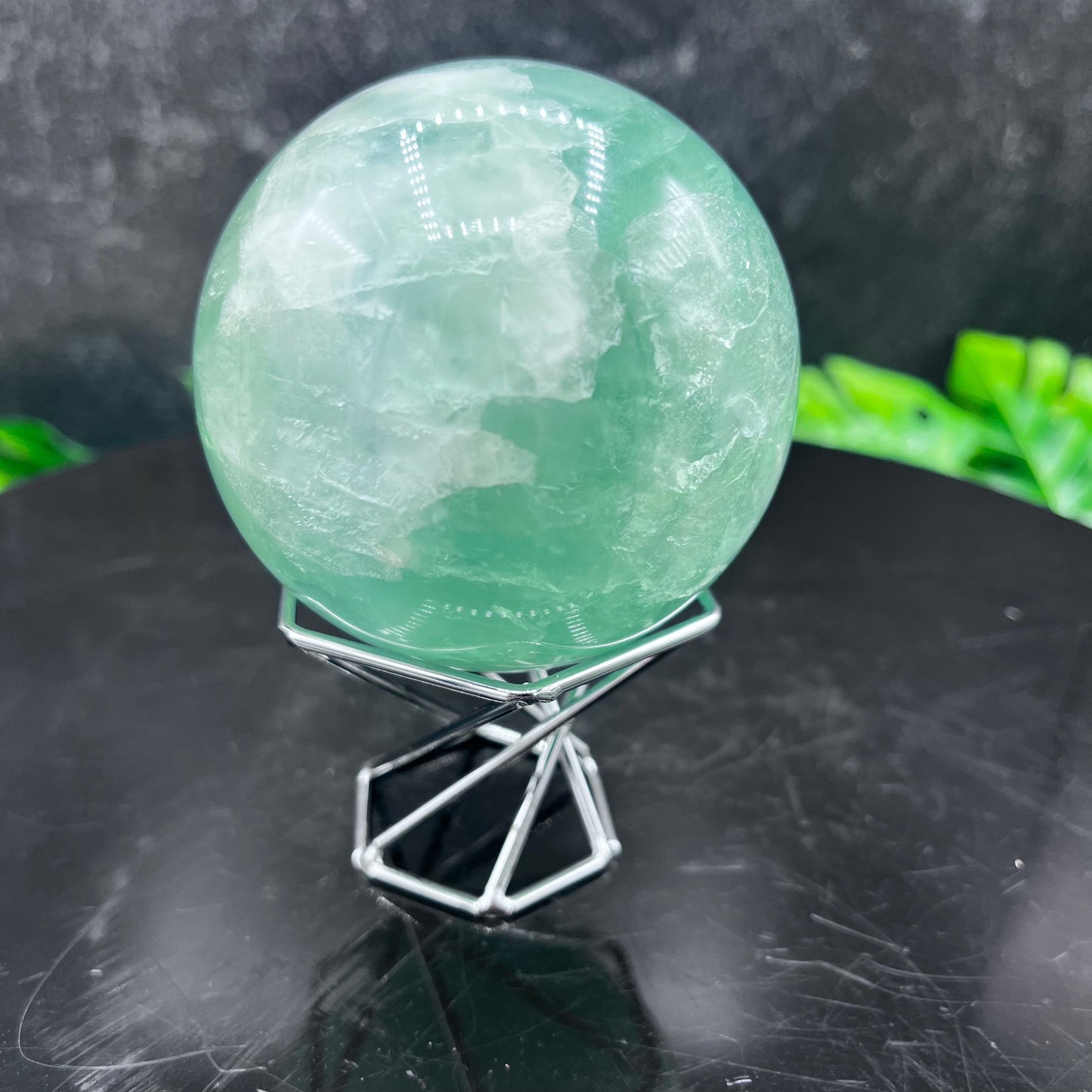 Green Fluorite Sphere