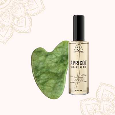 Dirty Lamb Apricot Cleansing Oil with Jade Gua Sha