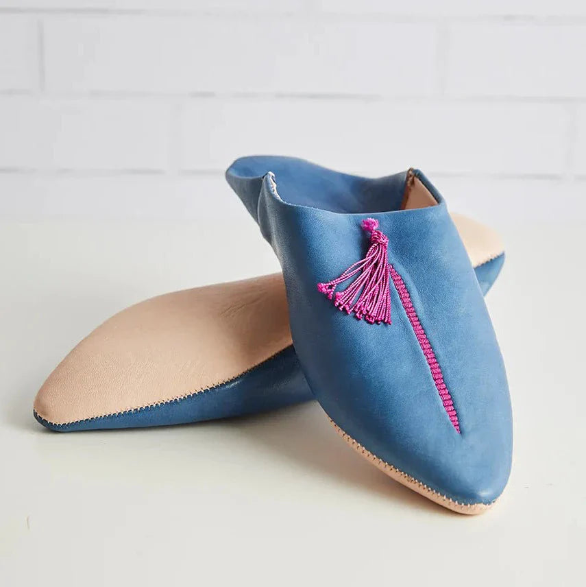 Moroccan Leather Slippers - Sage & Magic