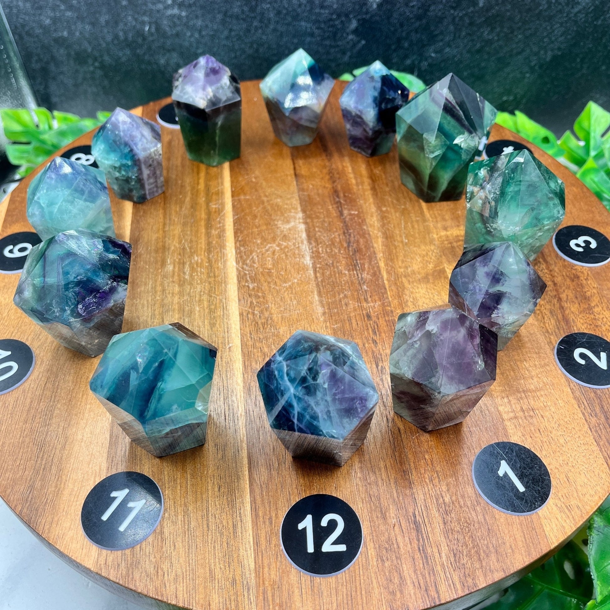 Rainbow Fluorite Cupcake Tower - Sage & Magic