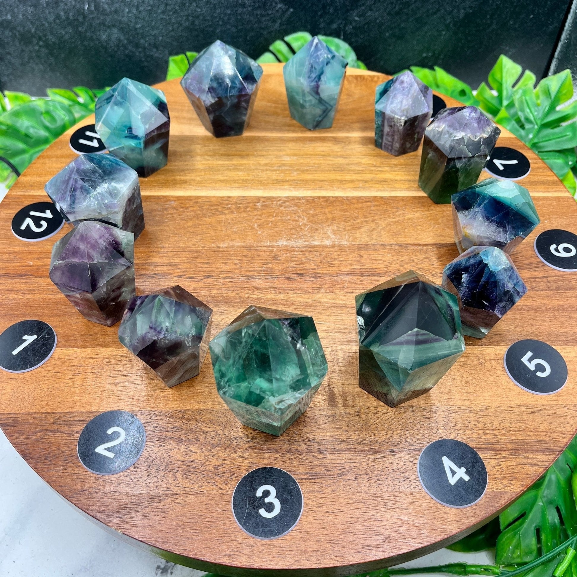 Rainbow Fluorite Cupcake Tower - Sage & Magic