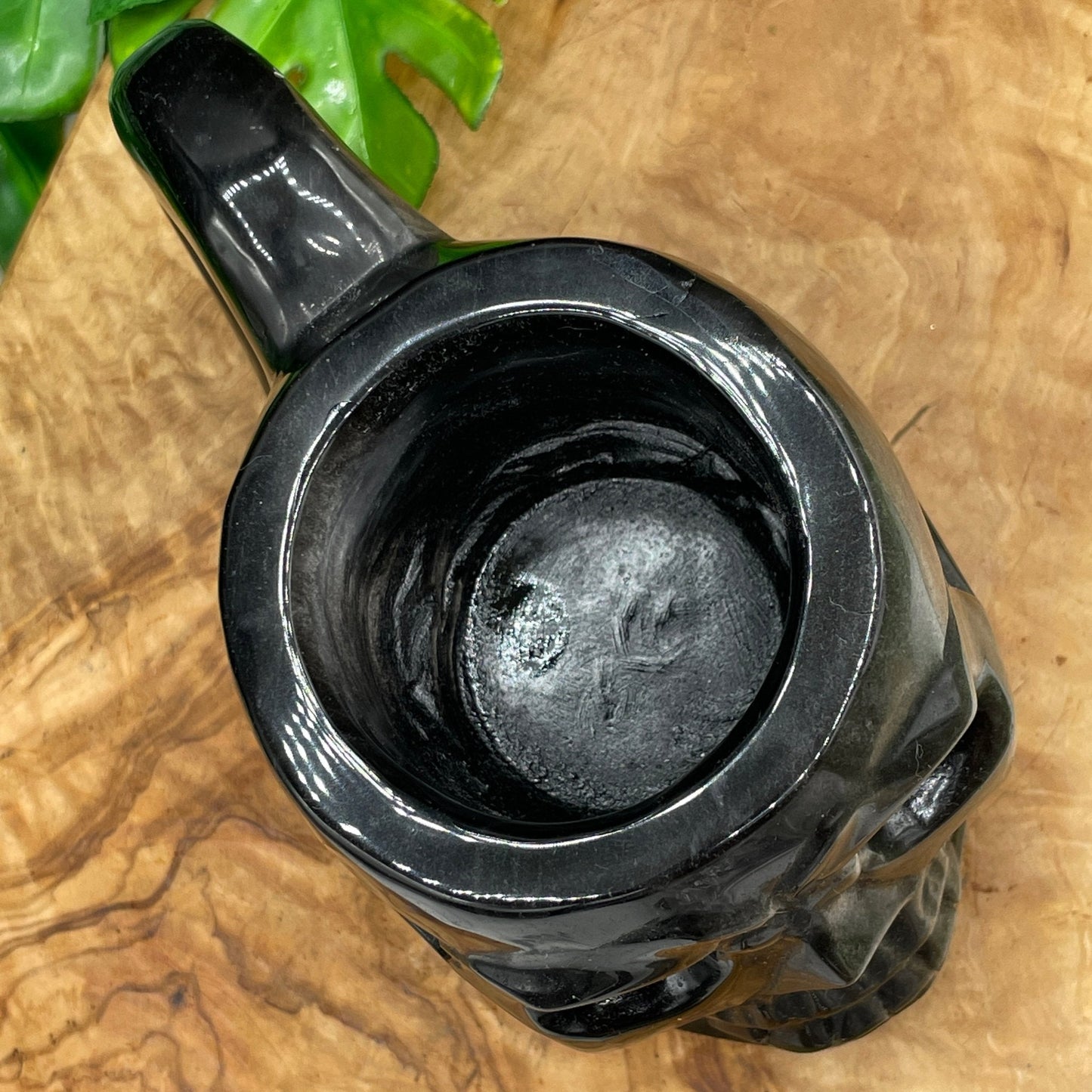 Silver Sheen Obsidian Skull Cup - Sage & Magic