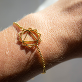 Gold Solar Plexus Chakra Bracelet
