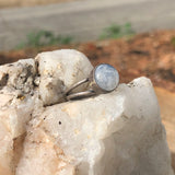 Moonstone Double Band Ring Simple