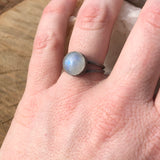Moonstone Double Band Ring Simple